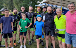 Les participants de la sortie VTT.