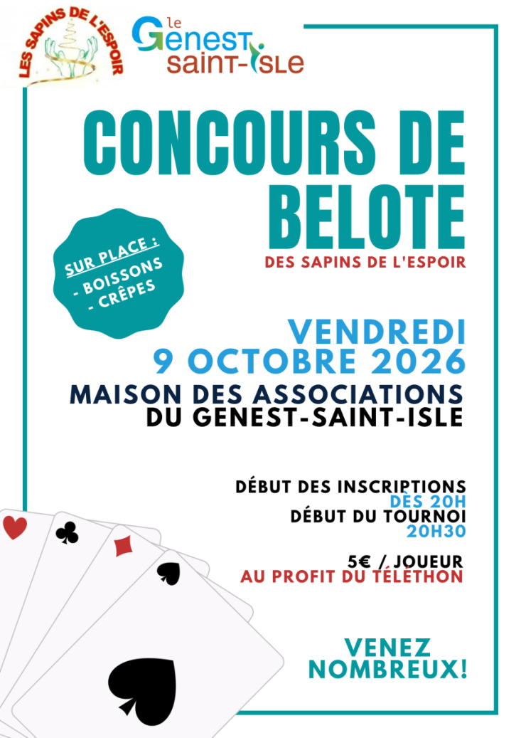 concours belote sapins de l'espoir