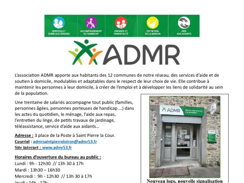 ADMR : Bénévole ou salarié venez nous rejoindre